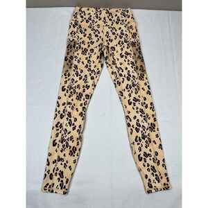 Fabletics Leggings‎ Womens Medium Beige PowerHold Leopard Print High Waist